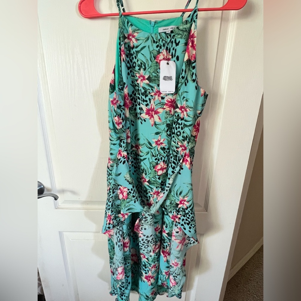 Tropical Teal Dress